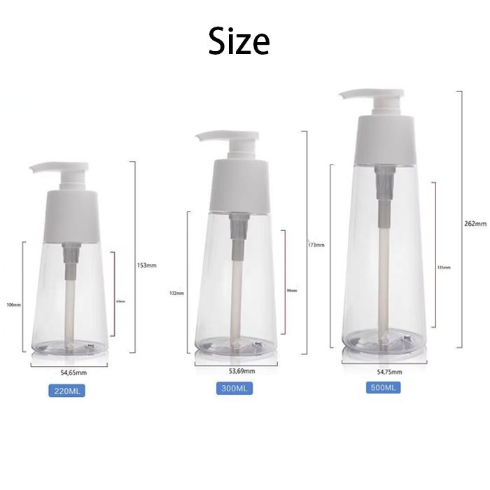 refillable plastic shampoo and conditioner bottles